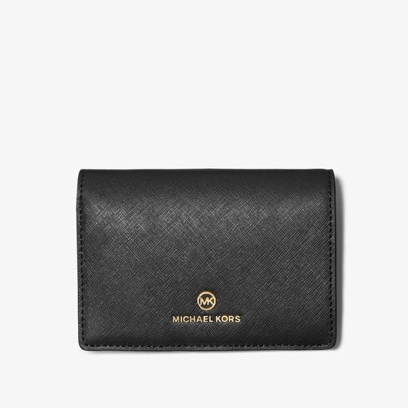 Michael Kors Leather Slim Flap ID Card Case - Picture 1 of 6